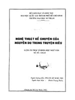 nghệ thuật kể chuyện của nguyễn du trong chuyện kiểu 