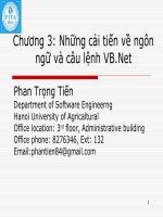 Bài giảng lập trình window  chương 3   phan trọng tiến