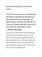 Hướng dẫn khắc phục hiện tượng file bị virus ẩn trong explorer 