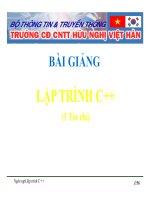 Bài giảng lập trình c   chương 6   GV  nguyễn văn hùng