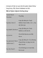 Thiết kế và thực hiện một cơ sở dữ liệu SQL server  p3 