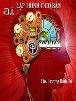 Bài giảng lập trình c cơ bản   ths  trương đình tú