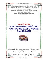 Bài dự thi kiến thức liên môn dành cho học sinh trung học cơ sở (1) 