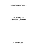 Quản lý dự án công nghệ thông tin