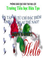 Bài giảng tiếng việt 3 tuần 17 bài luyện từ và câu   ôn về từ chỉ đặc điểm, ôn tập câu ai thế nào dấu phẩy 15 