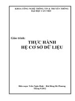 Giáo trình  thực hành cơ sở dữ liệu   trần ngân bình vs bùi đăng hà phương