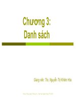 Bài giảng cấu trúc dữ liệu và giải thuật  chương 3   ths  nguyễn thị khiêm hòa