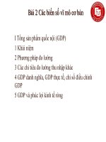 Bài 2 các biến số vĩ mô cơ bản 