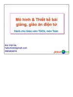 Thiết kế bài giảng điện tử cho GV môn toán…