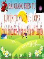 Bài giảng tiếng việt 3 tuần 17 bài luyện từ và câu   ôn về từ chỉ đặc điểm, ôn tập câu ai thế nào dấu phẩy 6 