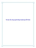 Tin tặc tấn công người dùng gmail qua lỗi flash 