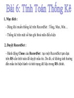 Bài giảng lập trình trực quan   bài 6  tính toán thống kê