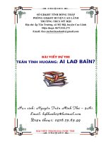 Bài dự thi kiến thức liên môn dành cho học sinh trung học cơ sở (4) 