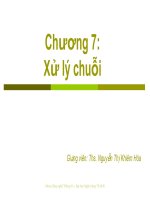 Bài giảng cơ sở lập trình máy tính  chương 7   ths  nguyễn thị khiêm hòa