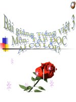 Bài giảng tiếng việt 3 tuần 2 bài tập đọc   ai có lỗi 3 