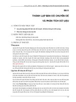 Bài 8   thành lập bản đồ chuyên đề và phân tích dữ liệu