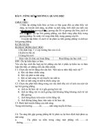 BÀI 9 TỔNG kết CHƯƠNG i  QUANG học