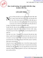 Bảo vệ môi trường với sự phát triển bền vững du lịch ở Hà Tây