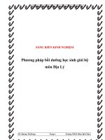 SKKN phương pháp bồi dưỡng học sinh giỏi bộ môn địa lý