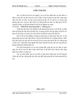 Thiết kế hồ chứa sông dinh 3 – phương án 1 