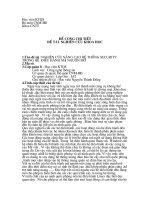 NGHIÊN cứu nâng cao hệ thống security trong hệ  điều hành mã nguồn mở  