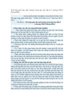 skknTích hợp giáo dục môi trường trong dạy học địa lí ở trường THCS phong hiền