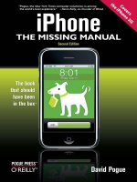 iPhone the missing manual
