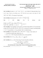 ĐỀ THI THỬ THPT QUỐC GIA lần i năm học 2015 – 2016 bồi dưỡng (11) 