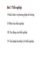 Bài 5 thất nghiệp 