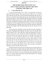 SKKN một số biện pháp nhằm nâng cao chất lượng giáo dục đạo đức học sinh ở trường THPT  trong giai đoạn hiện nay