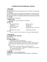 SỰ NÓNG CHẢY và sự ĐÔNG đặc  ( tiếp theo )