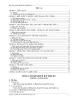 Báo cáo kinh tế kỹ thuật hồ chứa bỉ tỉnh nghệ an 