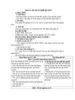 BÀI 9 áp SUẤT KHÍ QUYỂN 