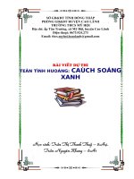 Bài dự thi kiến thức liên môn dành cho học sinh trung học cơ sở (3) 