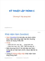 Bài giảng kỹ thuật lập trình c  chương 5   ths  trần quang hải bằng