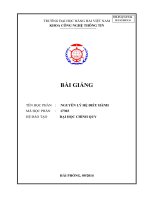Tài liệu nguyên lí hệ điều hành   đh hàng hải việt nam