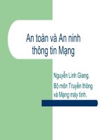 Giáo trình  an toàn và an ninh thông tin mạng