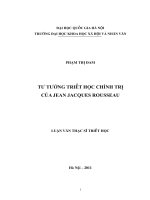 Tư tưởng triết học chính trị của jean jacques rousseau