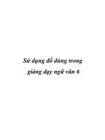 skkn  sử dụng đồ dùng trong giảng dạy ngữ văn 6