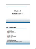 Bài giảng cơ sở dữ liệu   chương 4  đại số quan hệ