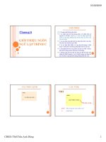 Chương 6  giới thiệu ngôn ngữ lập trình c 