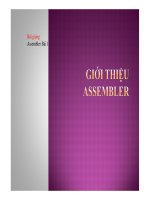 Bài giảng assembler bài 1   giới thiệu assembler