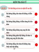 Giáo án bồi dưỡng hai đường thẳng song song, chéo nhau (4) 