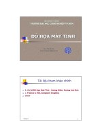 Một số ứng dụng của đồ họa máy tính