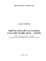 Những Nguyên Lý cơ bản của CN MAC LENIN