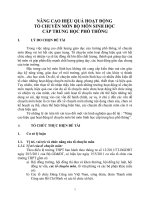 skkn nâng cao hiệu quả hoạt động tổ chuyên môn bộ môn sinh học cấp trung học phổ thông 