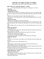 giáo án mầm non CHỦ đề các HIỆN TƯỢNG tự NHIÊN bản 1 