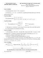 ĐỀ THI THỬ THPT QUỐC GIA lần i năm học 2015 – 2016 bồi dưỡng (13) 