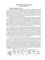 Báo cáo hiện trạng công nghệ lĩnh vực thủy sản 