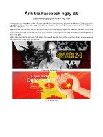 Ảnh bìa Facebook chào mừng ngày Quốc Khánh 2-9